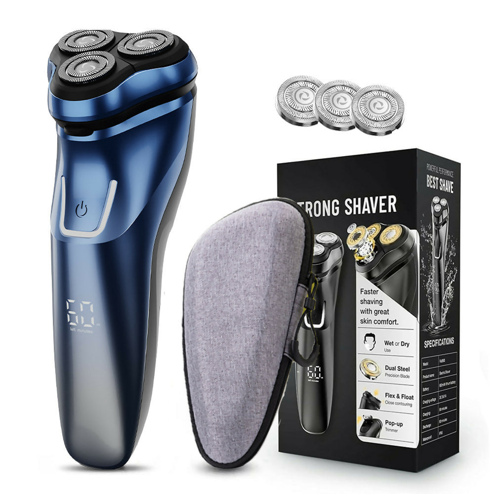 Oryzom ProCut – Precision Men’s Shaver with 4D Blades, Waterproof Wet/Dry Use, Pop-Up Trimmer, LED Display & 60-Min Battery